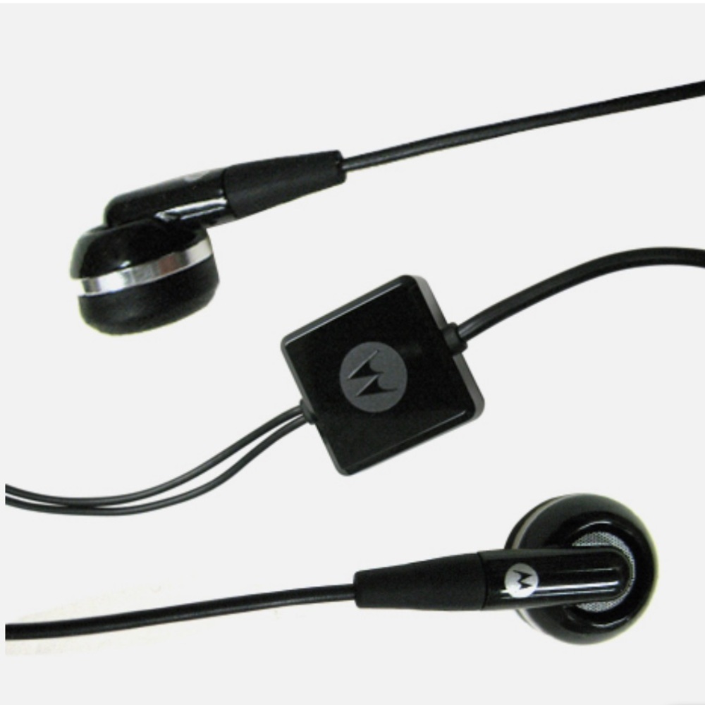 Motorola Black MicroUSB Headphones